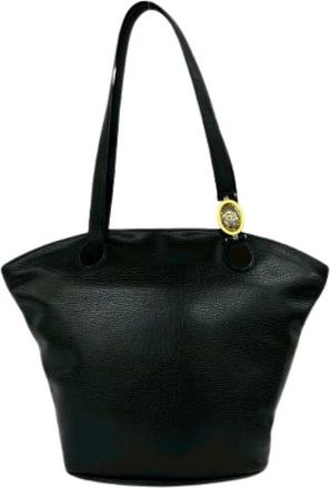 Dior Pre-owned Shoulder Bags, female, Black, Size: ONE SIZE Pre-owned Leather Tote Bag