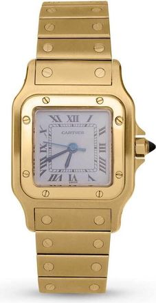 Cartier Pre-owned Cartier Santos Carree Automatic White Dial Ladies Watch 0901