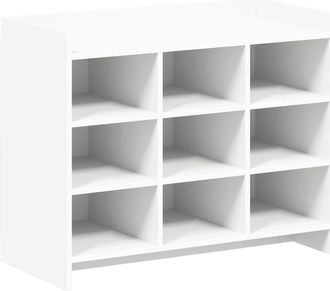 vidaXL Armario Zapatero Blanco 85 X 39,5 X 70 Cm Madera De Ingenier&iacute;a Vidaxl