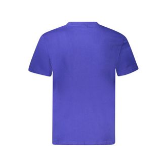 Napapijri Logo-Print Cotton T-Shirt - Blue