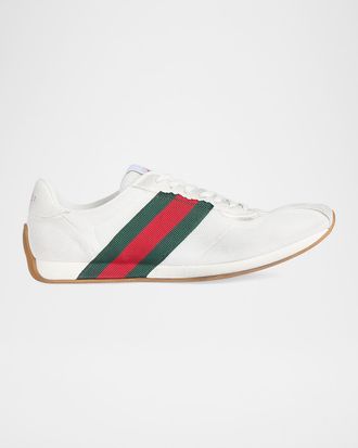 Gucci Men & apos;s Tempo Suede Low-Top Sneakers