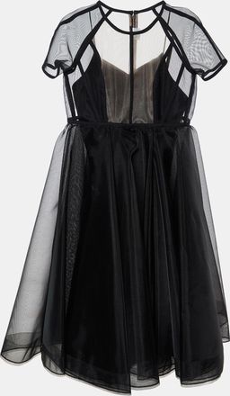 Alex Perry Black Mesh Briony Gown