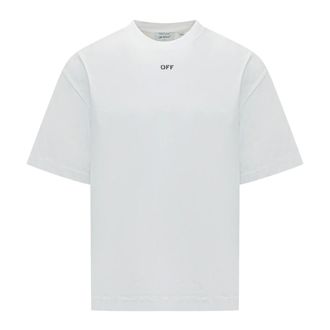 Off-white T-Shirts, male, White, Size: XS 3D Spray Arrow Skate T-shirt