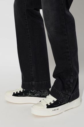 Amiri Western Ma Court Hi Sports Shoes, Mens, Black