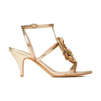 Twinset High Heel Sandals, female, Yellow, Size: 10 US High Heel Sandals