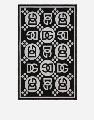 Dolce & Gabbana Wool Jacquard Blanket - Plaid Multicolor Onesize