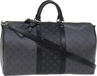 Louis Vuitton Pre-owned Canvas Weekendtas - Dames - Vintage Weekendtas - Zwart - ONE Size - Vintage