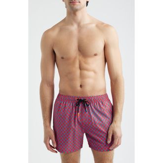 Save The Duck Ademir Swim Trunks in Geometrical Flowers at Nordstrom, Size Xx-Large