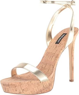 Nine west gold sandals heels deals