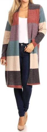 Papillon Color Blocked Cardigan In Multi