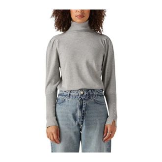 Nukus Dames Truien vesten Silvi Pullover - Dames - Coltruien - Grijs - L - Wol - Truien & Vesten