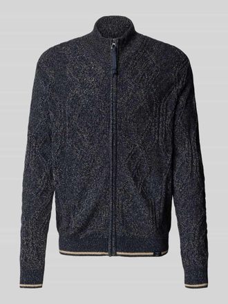 Lerros Strickjacke mit Rei&szlig;verschluss in Dunkelblau, Gr&ouml;&szlig;e XXL