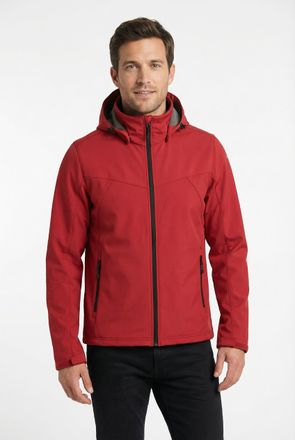 Icepeak Softshelljacke ICEPEAK BIGGS, Herren, Gr. 46, cranberry, Obermaterial: 100% Polyester, Jacken Softshelljacke