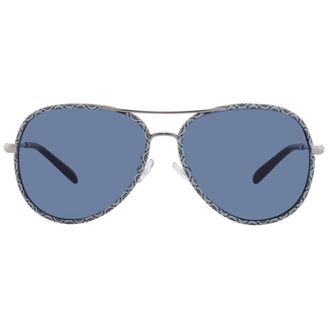 Tory Burch Navy Blue Pilot Ladies Sunglasses TY6114 32744L 58