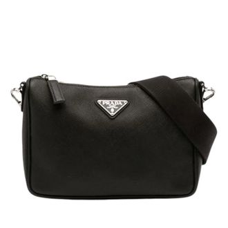 Prada Pre-owned Cross Body Bags, female, Black, Size: ONE SIZE Pre-owned Crossbody Bag