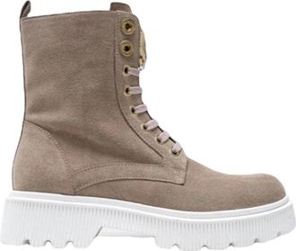 Gattinoni Beige laarzen met stijl Pigjo 6215Wra 502 - Dames - Veterlaarzen - Beige - 38 EU - Schoenen