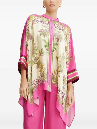 Luisa Spagnoli Tunica con stampa paisley - Rosa