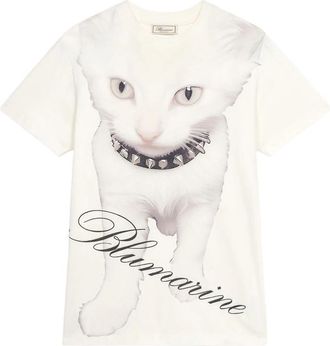 Blumarine Cat Graphic T-shirt