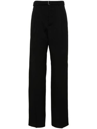 Lanvin pleat-detail wool trousers - Black