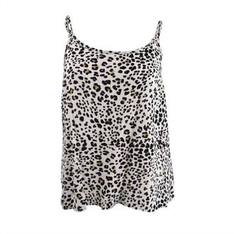 Sanctuary Wmoens One Love Animal Print Camisole In Multi White