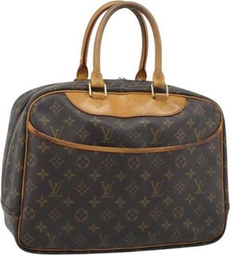 Louis Vuitton Pre-owned Monogram Hand Bag - Dames - Vintage Handtas - Bruin - ONE Size - Leer - Vintage