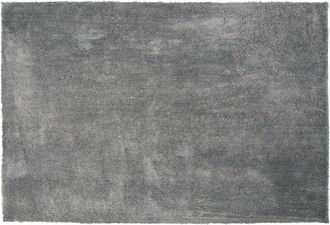 Beliani Beliani - Alfombra gris claro 140 x 200 cm poliéster hecho a mano pelo largo Evren