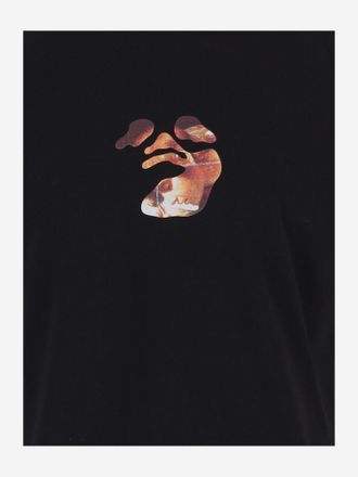 Off-white Logo-Print Cotton T-Shirt - Black