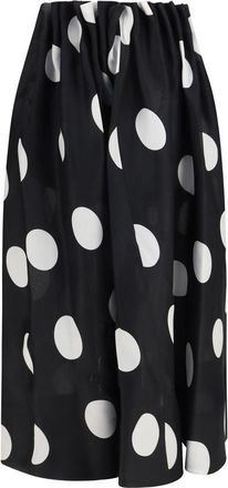 Khaite Black Silk Womens Skirt