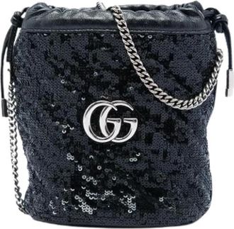 Gucci Bolso Cubo Pre-owned Acolchado de Lentejuelas - Pre-owned - Mujer - Negro - ONE SIZE