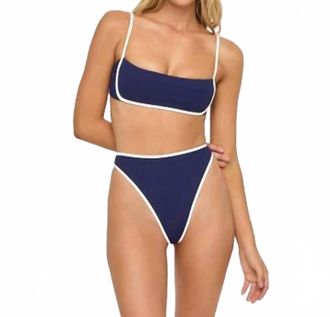 L*Space Hazel Bikini Top In Midnight/cream