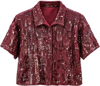Weili Zheng Camicia Teen Crop - - Blouses & Shirts - Donna - Rosso - S