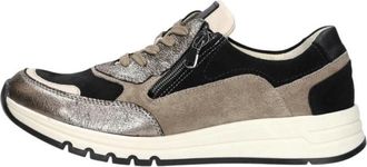 Waldl&auml;ufer H-April - Dames - Sneakers - Zwart - 38 EU - Leer - Schoenen