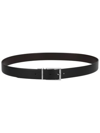 HUGO BOSS Black Textured Cut To Size Belt