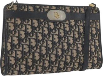 Dior Pre-owned Cross Body Bags, female, Multicolor, Size: ONE SIZE Pre-owned Vintage Trotter Canvas Shoulder Bag
