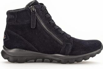 Gabor Rollingsoft Sensitive Veterlaarschoenen - Dames - Veterlaarzen - Blauw - 37 EU - Leer - Schoenen