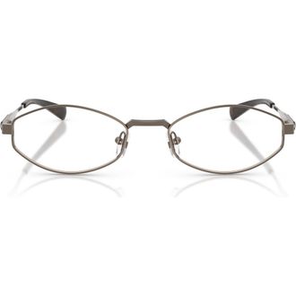 Michael Kors Palo Alto 56mm Oval Sunglasses in Matte Husk /Brown Gradient at Nordstrom