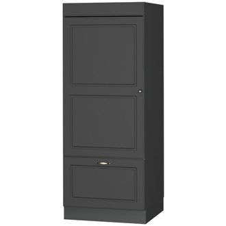 Vicco Armario Para Microondas Fame-line, Antracita-oro Landhaus, 60 Cm, Vicco