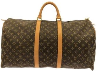 Louis Vuitton Pre-owned Monogram Boston Bag - Dames - Vintage Weekendtas - Bruin - ONE Size - Vintage