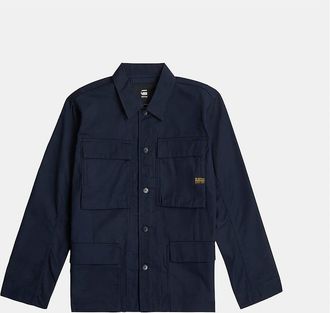 G-Star Mens Solid Patterned Overshirt with Flap Pocket - Salute - Size: 38/Regular