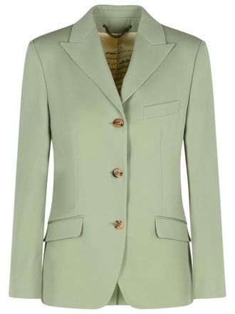 Golden Goose Nima Green Virgin Wool Blazer