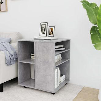 vidaXL Vidaxl - Armario Ruedas Madera Contrachapada Gris Hormig&oacute;n 60x53x72 Cm