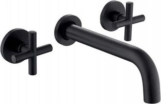 Rea Rea - Grifo De Lavabo Empotrado Oculto Exit Negro Mat