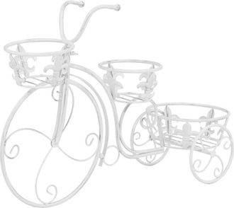 vidaXL Vidaxl - Soporte De Plantas Con Forma De Bicicleta Metal Estilo Vintage