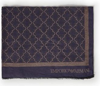 Emporio Armani Viscose Modal Sjaal - Heren - Accessoires - Bruin - Maat: ONE Size Viscose
