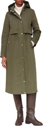 Avec Les Filles Hooded Maxi Rain Anorak