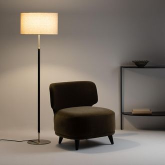 AM.PM Staande lamp in metaal ijzer, messing en linnen, Jihana