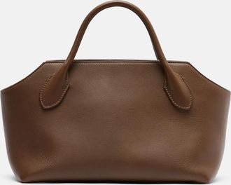 The Row Terrasse leather top-handle bag
