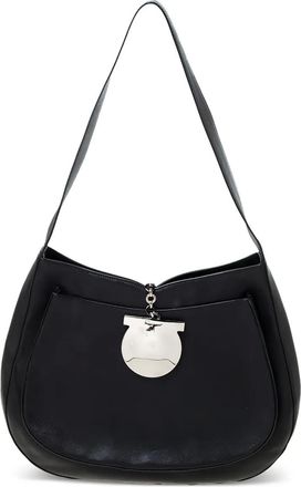 Ferragamo Borsa a spalla Gancini - Nero