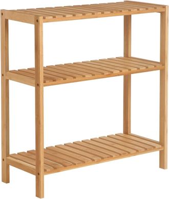 Songmics Estanter&iacute;a de 3 niveles de bamb&uacute; de color natural