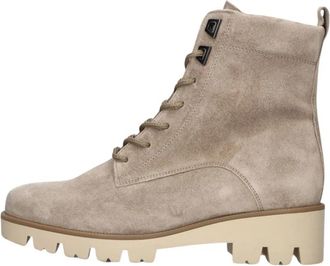 Gabor Beige Veterschoenen voor Dames - Dames - Veterlaarzen - Beige - 40 EU - Wol - Schoenen